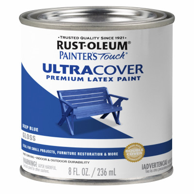 Painter's Touch Ultra Cover Paint, Deep Blue, 1/2-Pt.