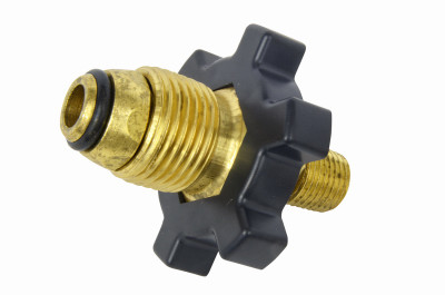 Propane Fitting, 1/4-In. Male Pipe Thread x Excess Flow Soft Nose P.O.L.