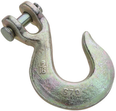 Clevis Slip Hook, Yellow Chromate, 5/16 In.