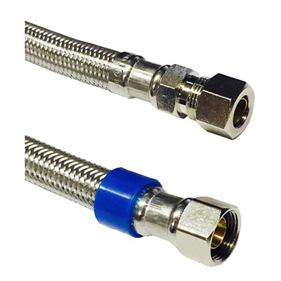 Stainless Steel Faucet Supply Line, 12 In.