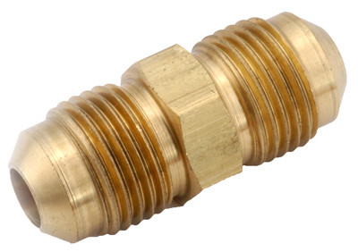 Brass Flare Reducer Union, Lead Free, 3/8 x 1/4 In.