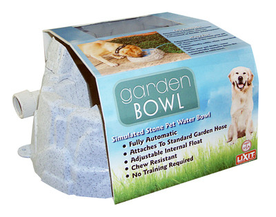 Garden Pet Water Bowl, Simulated Stone