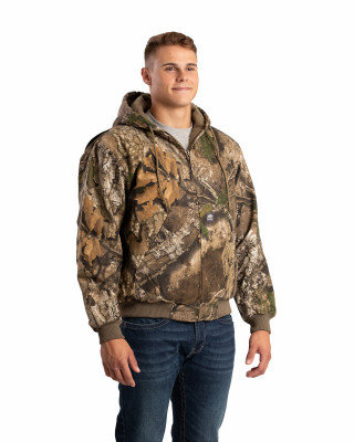 2XL Camo Hooded Jacket