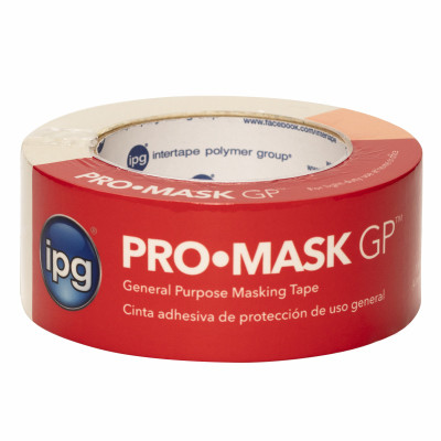 Intertape ProMask GP, General Purpose Masking Tape, 1.88" x 60 yd (Single Roll)