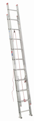 Werner 20 Ft. Aluminum Extension Ladder with 200 Lb. Load Capacity Type III Duty Rating