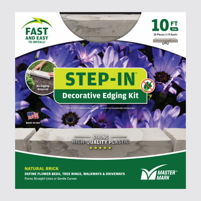 Master Mark Step-In  1.5 in. x 10 ft. Landscape Edging Kit
