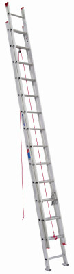 Werner 28 Ft. Aluminum Extension Ladder with 200 Lb. Load Capacity Type III Duty Rating