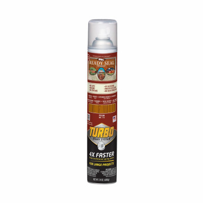 Ready Seal Exterior Wood Stain Turbo Spray, Pecan, 24 Oz