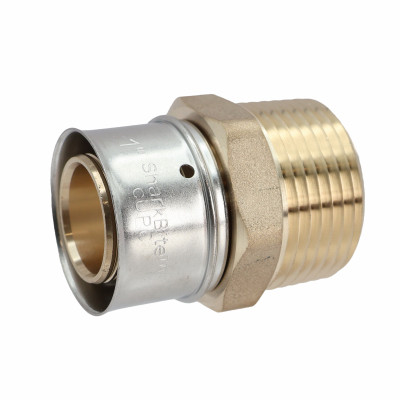 SharkBite 1"x1" MNPT PEX Press Brass Adapter
