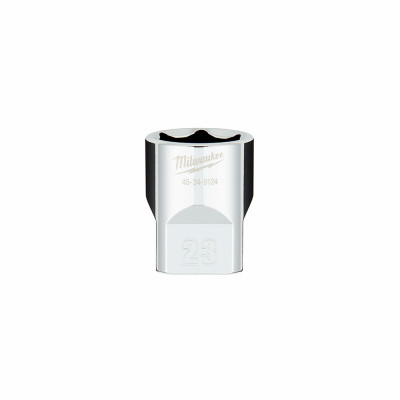 Metric 6-Point Shallow Socket, Four Flat Sides, 23 mm, 1/2 In. Drive