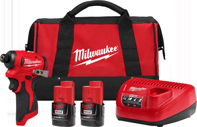 M12 Cordless Subcompact Impact Driver Kit, Brushless Motor, 1/4 In., (2) Batteries & Charger