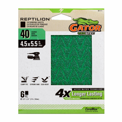 6PK 40G 1/4 Sand Sheet