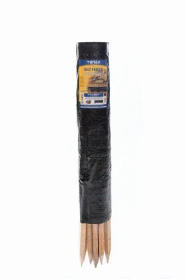 Tenax 3 Ft. H. x 100 Ft. L. Preassembled Black Woven Geotextile Silt Fence