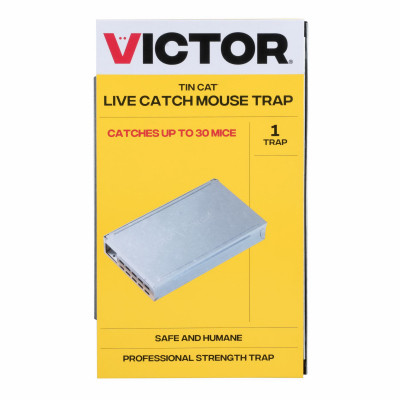 Tin Cat Live Catch Mouse Trap, Holds Up To 30 Mice