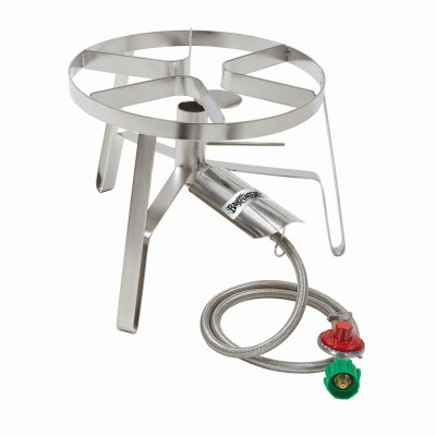 Bayou Classic 60,000 BTU Propane Gas Single Jet Stainless Steel Outdoor Cooker