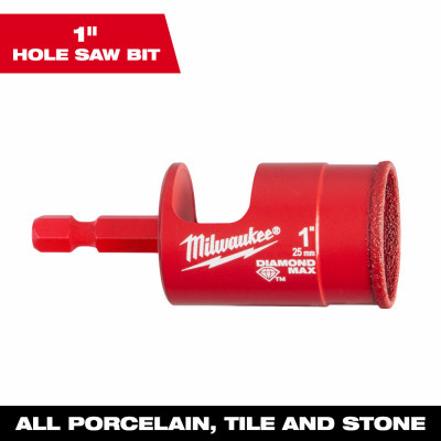 Diamond Plus Hole Saw, Diamond Grit, 1 In.