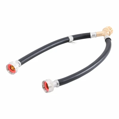 Eastman Y Mixer Rubber Fill Hose - 3/4 In. FHT Inlet x 3/4 In. FHT Inlet x 3/4 In. MHT Outlet x 12 In. - L