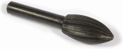 Rotary File, Conical Shape, Rounded End, 1 x 1/2 x 1/4 In.