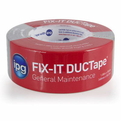 IPG Fix-It DUCTape, General Maintenance Duct Tape, 1.88" x 55 yd, Silver
