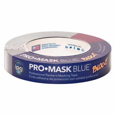 IPG ProMask Blue with BLOC-It, Premium 14-Day Masking Tape, 0.94" x 60 yd, Blue