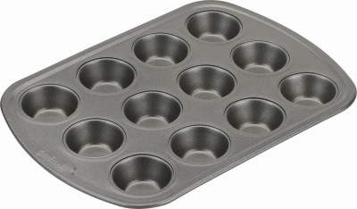 12 Cup, Non-Stick Steel Mini Muffin Pan (6 pieces)
