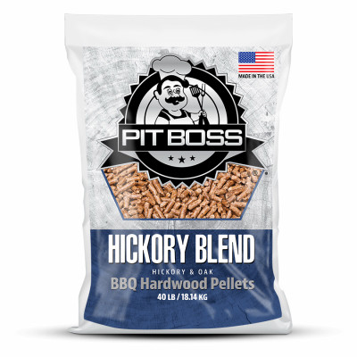 Pit Boss Hickory Blend Hardwood Pellets, 40 lb bag