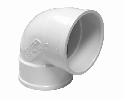 IPEX SDR 35 3" 90 Degree PVC Sewer and Drain Short Turn Elbow (1/4 Bend)