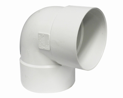 IPEX SDR 35 6" 90 Degree PVC Sewer and Drain Short Turn Elbow (1/4 Bend)