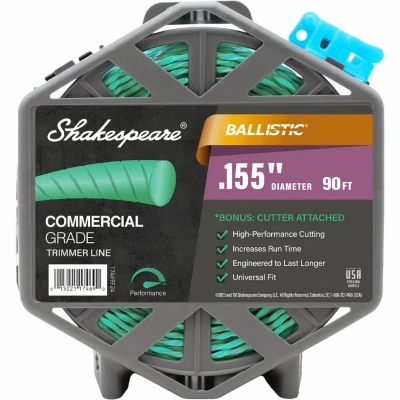 Shakespeare Ballistic Twist 0.155 In. x 90 Ft. Trimmer Line with Cutter