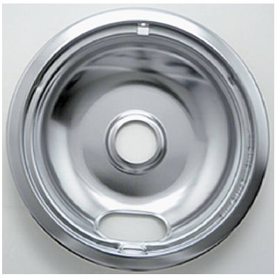 Electric Range Drip Pan, "A" Series Plug-In Element, Chrome, 8 In.