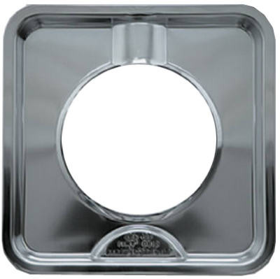 Gas Range Drip Pan, "I" Series Square, Chrome, 7.5 In.