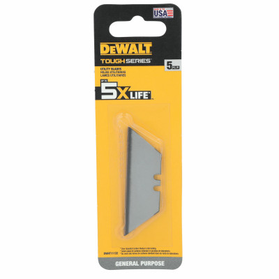Toughseries Utility Knife Blades, Carbide, 5-Pk.
