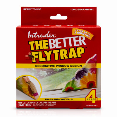 Intruder The Better Flytrap Disposable Indoor Fly Trap (4-Pack)