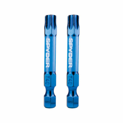 T40 Torx Impact Driver Bits, 2 In., 2-Pk.