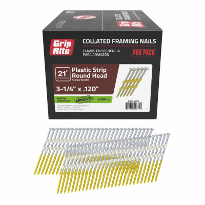 Grip-Rite 3-1/4 in. x .120 in. framing nails