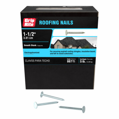 5LB 1-1/2" EG ROOF NAIL
