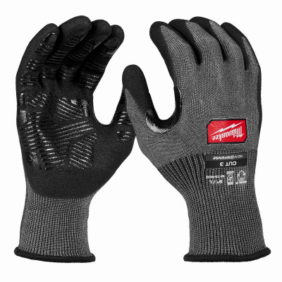 MED GRY A3 NBRDIP GLOVE