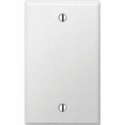 1G WHT Blank Wallplate
