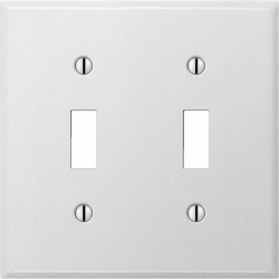 2G WHT Toggle Wallplate