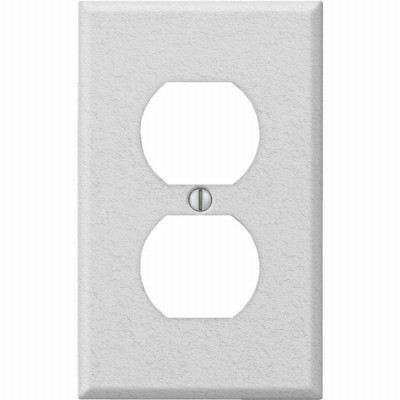1G WHT Outlet Wallplate
