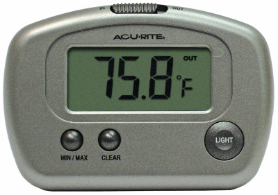 Acurite 2-3/4" W x 3-1/8" H Plastic Digital Indoor & Outdoor Thermometer