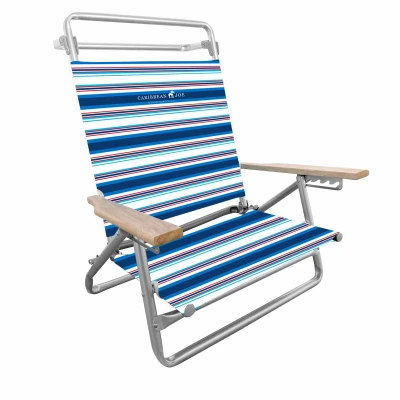 Caribbean Joe 5-Position Folding Beach Chair