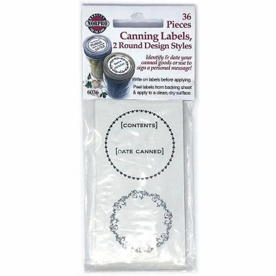 Canning labels, 2 Designs, 36 pcs