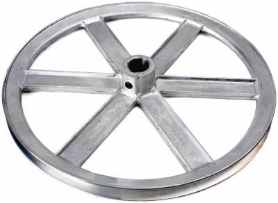 V-Groove Die-Cast Pulley, 1/2 In. Bore x 6 In. Dia.