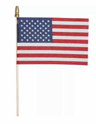 4X6 POLYCTN STICK FLAG