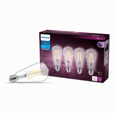 4PK 75W ST19DL LED Bulb