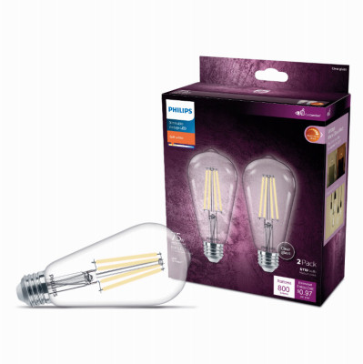 2PK 75W ST19WG LED Bulb