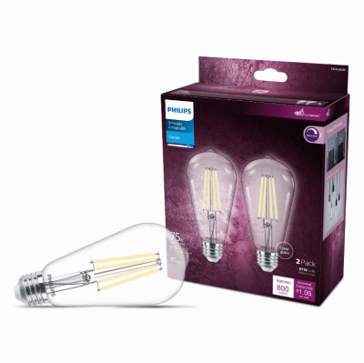 2PK 75W ST19DL LED Bulb