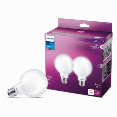 2PK 60W G25 DL LED Bulb