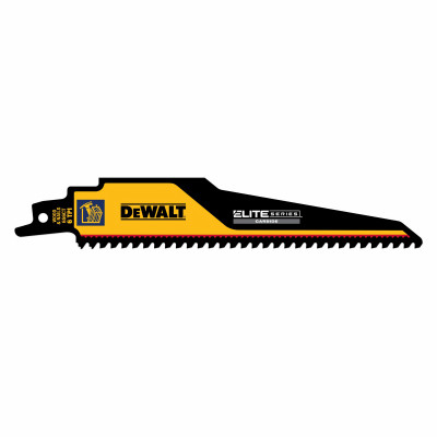 Elite Carbide Tip Reciprocating Saw Blade, Demolition, 6-TPI, 6 In.